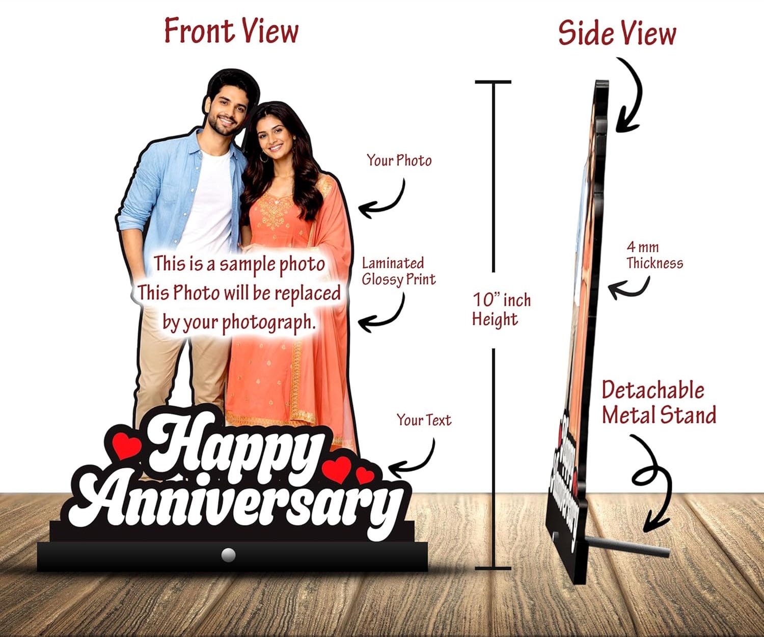 Personalized Gift MDF Cutout Photo Frame Standee Customized Gift With Your Photos @ 449 - Image 3